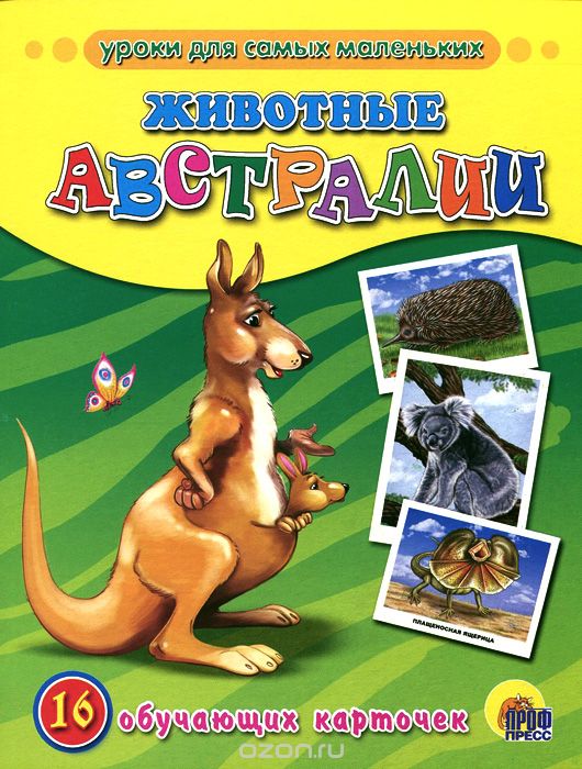 Скачать книгу "Животные Австралии (набор из 16 обучающих карточек)"